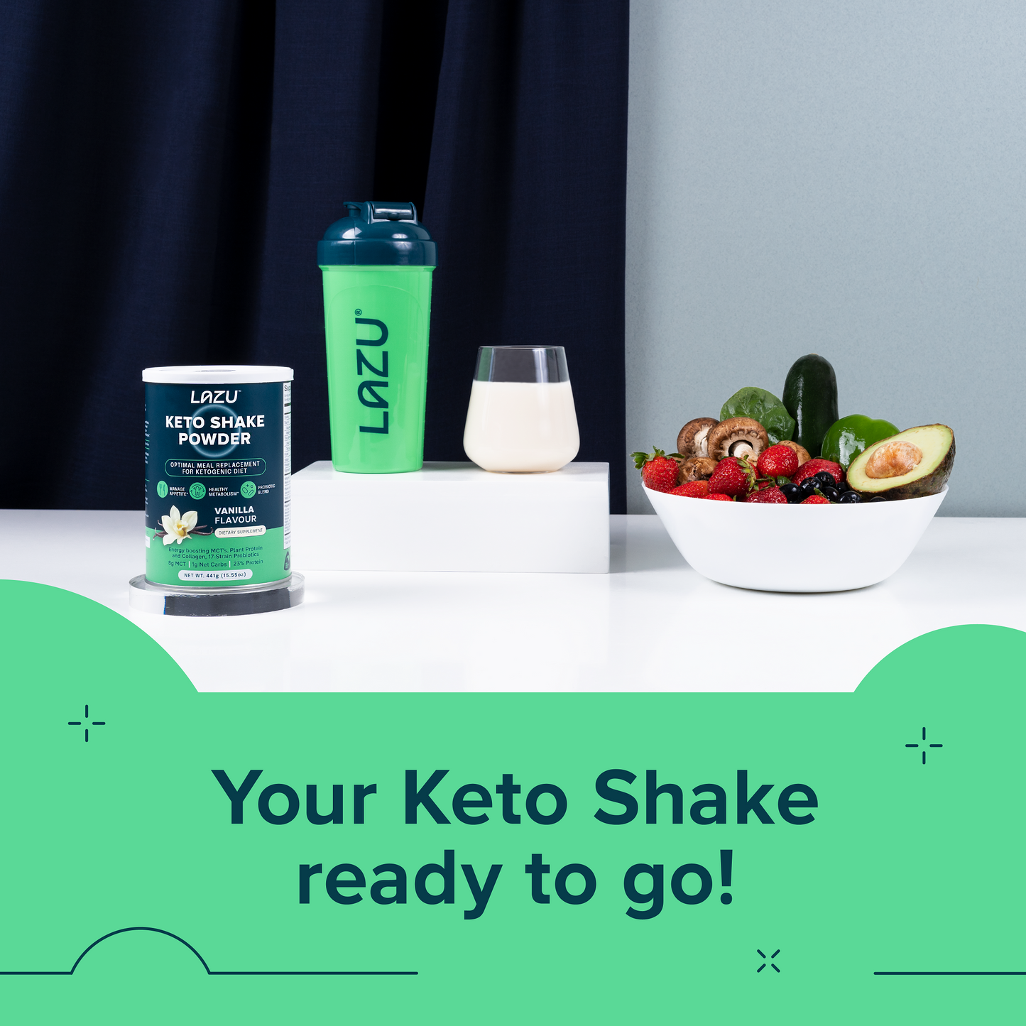 LAZU SHAKER - Shaker bottle for Keto Products